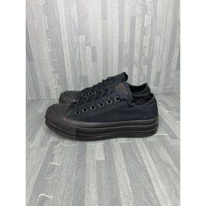 Converse Chuck Taylor All-Star Platform Ox  Sneakers Triple Black Women Size 6